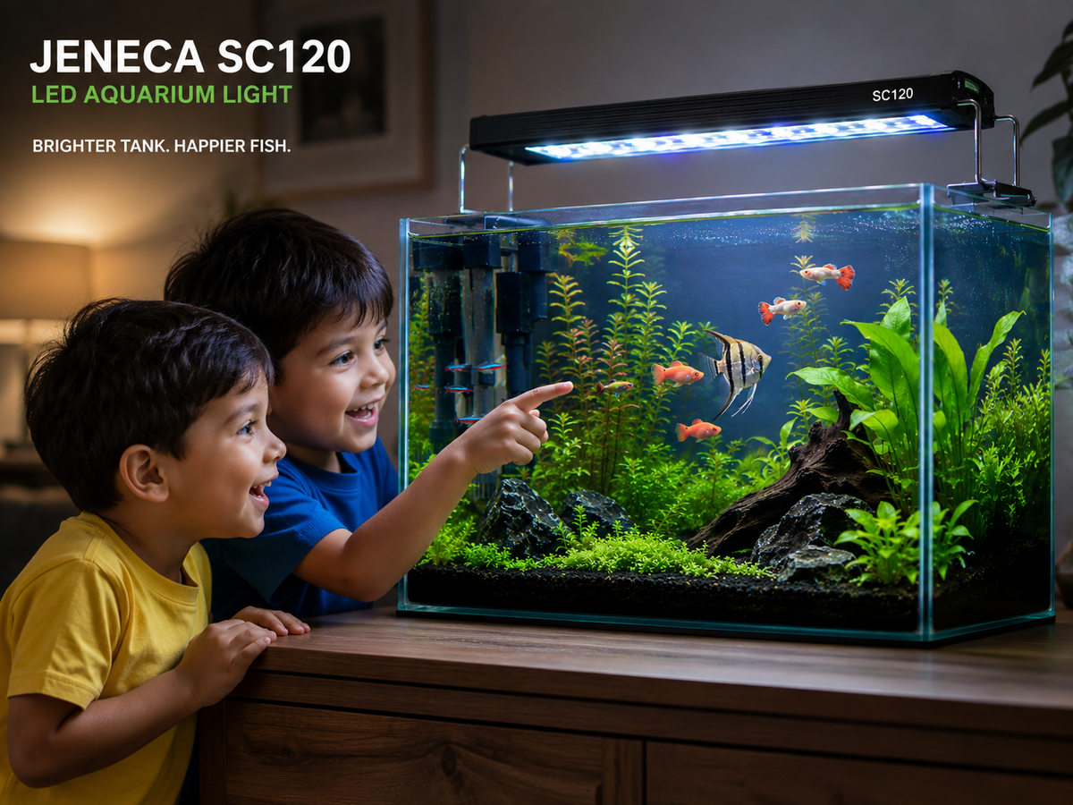 Jeneca SC120 LED Aquarium Light: The Perfect Lighting Solution for Small &amp; Medium Aquariums