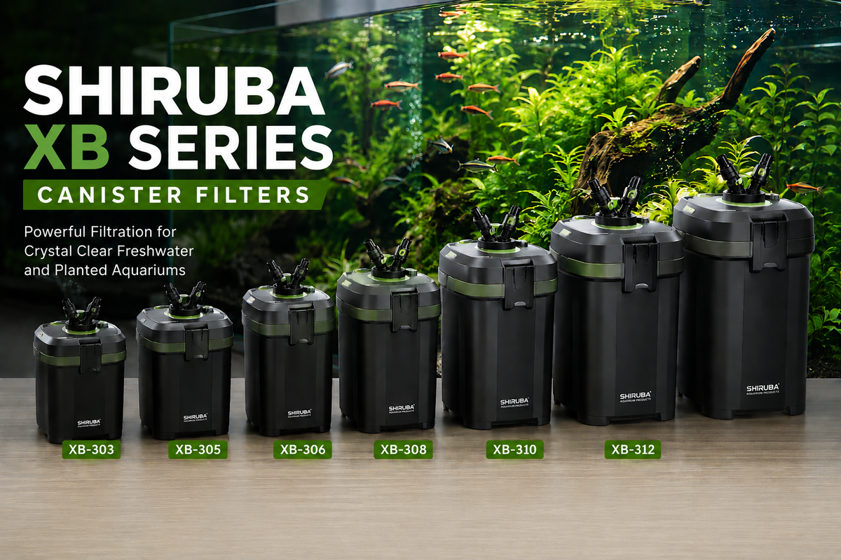 Shiruba XB Series Canister Filters for crystal clear freshwater and planted aquariums
