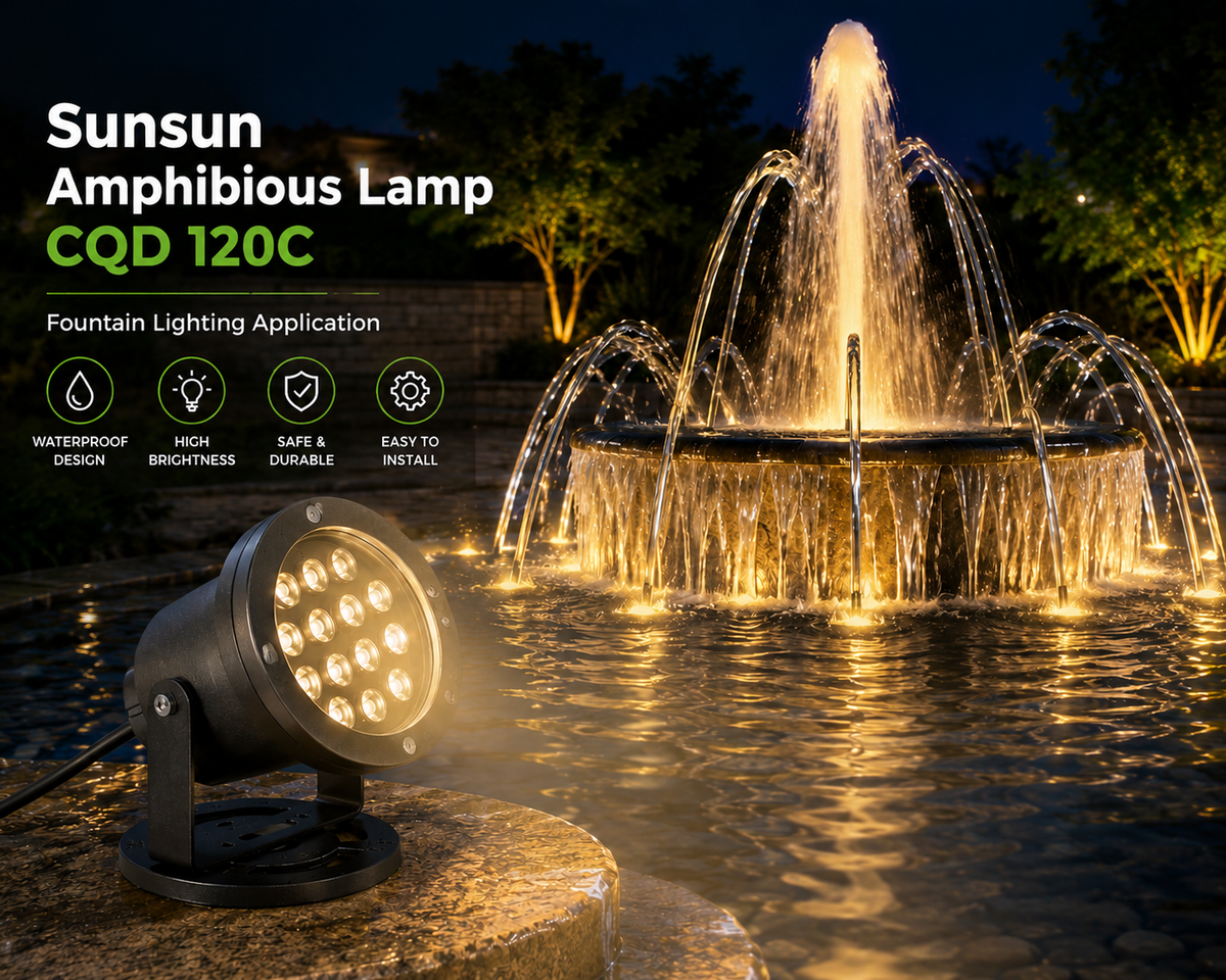 Sunsun Amphibious Lamp Cqd 120c – Complete Guide for Ponds, Fountains &amp; Water Features