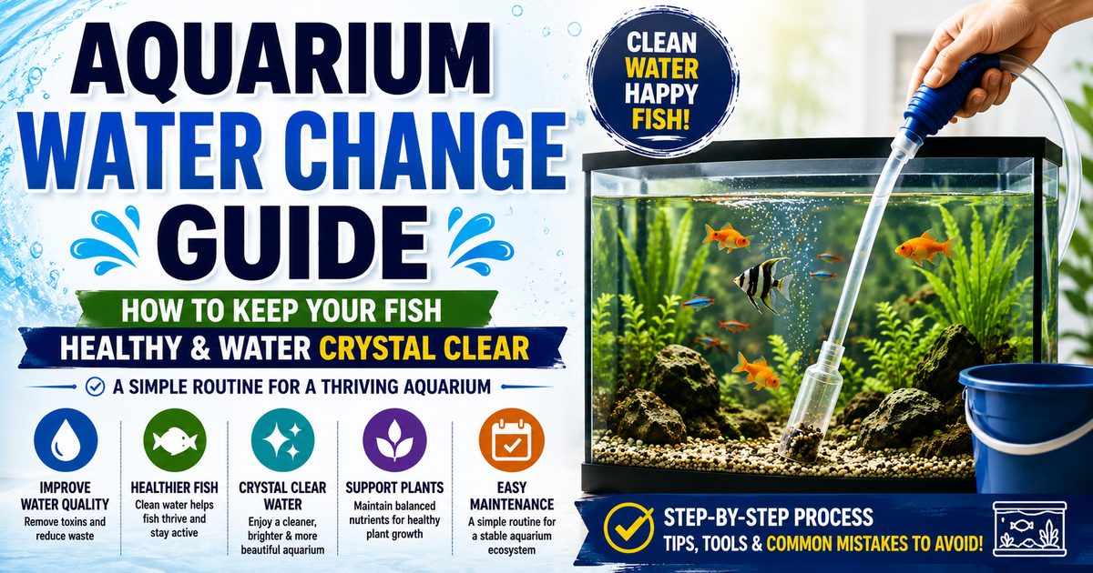 Aquarium Water Change Guide: How to Keep Your Fish Healthy and Water Crystal Clear