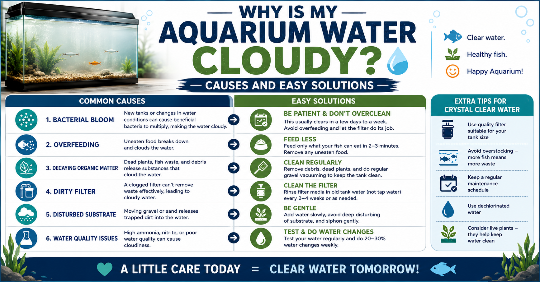 Why Is My Aquarium Water Cloudy? Causes and Easy Solutions