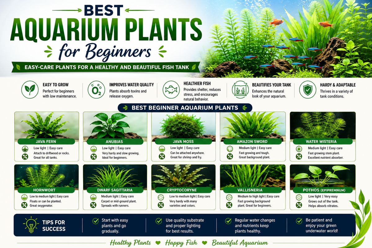 Best Aquarium Plants for Beginners: Easy-Care Plants for a Healthy and Beautiful Fish Tank
