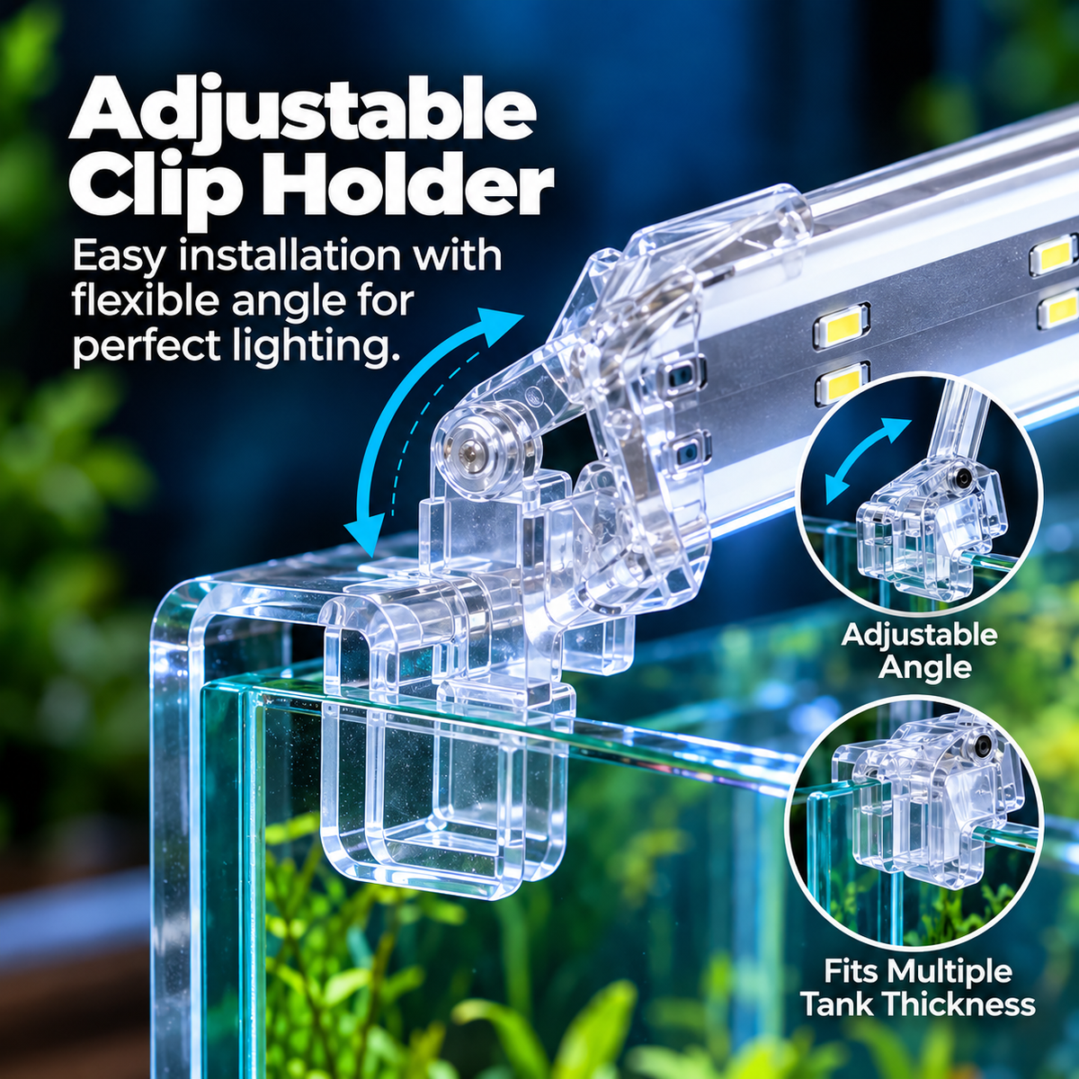 RSElectrical LED crystal clip on aquarium
