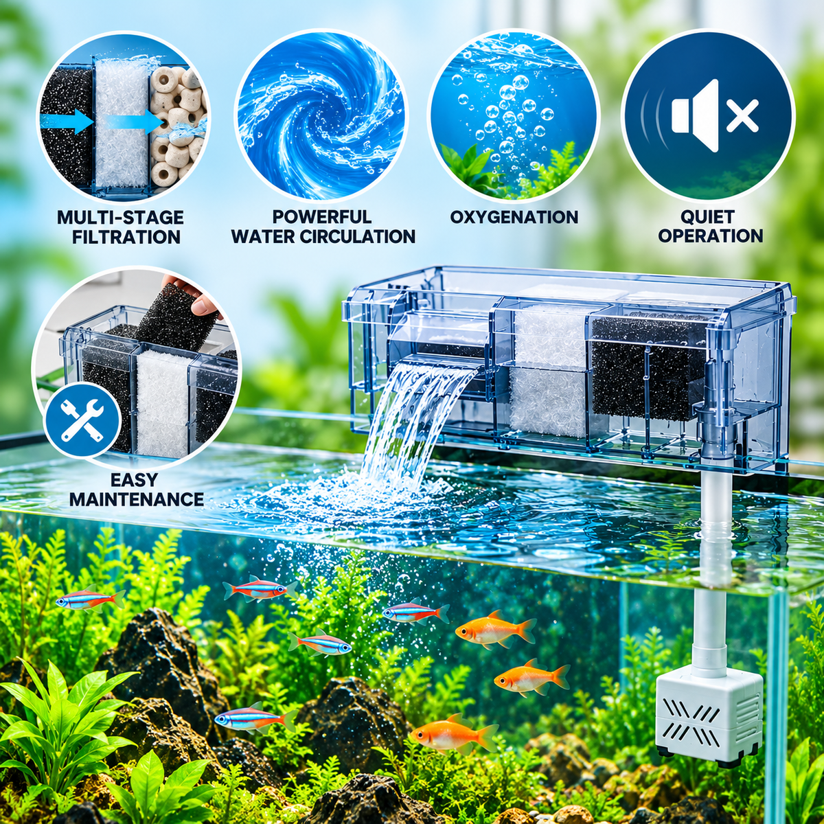 Jeneca multi function top filter
