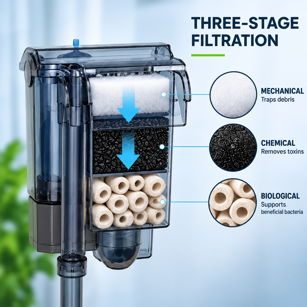 RS Electrical aquarium hang on filter