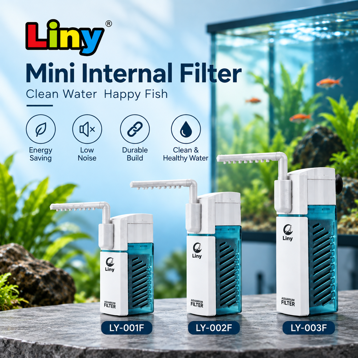 Liny aquarium mini internal filter