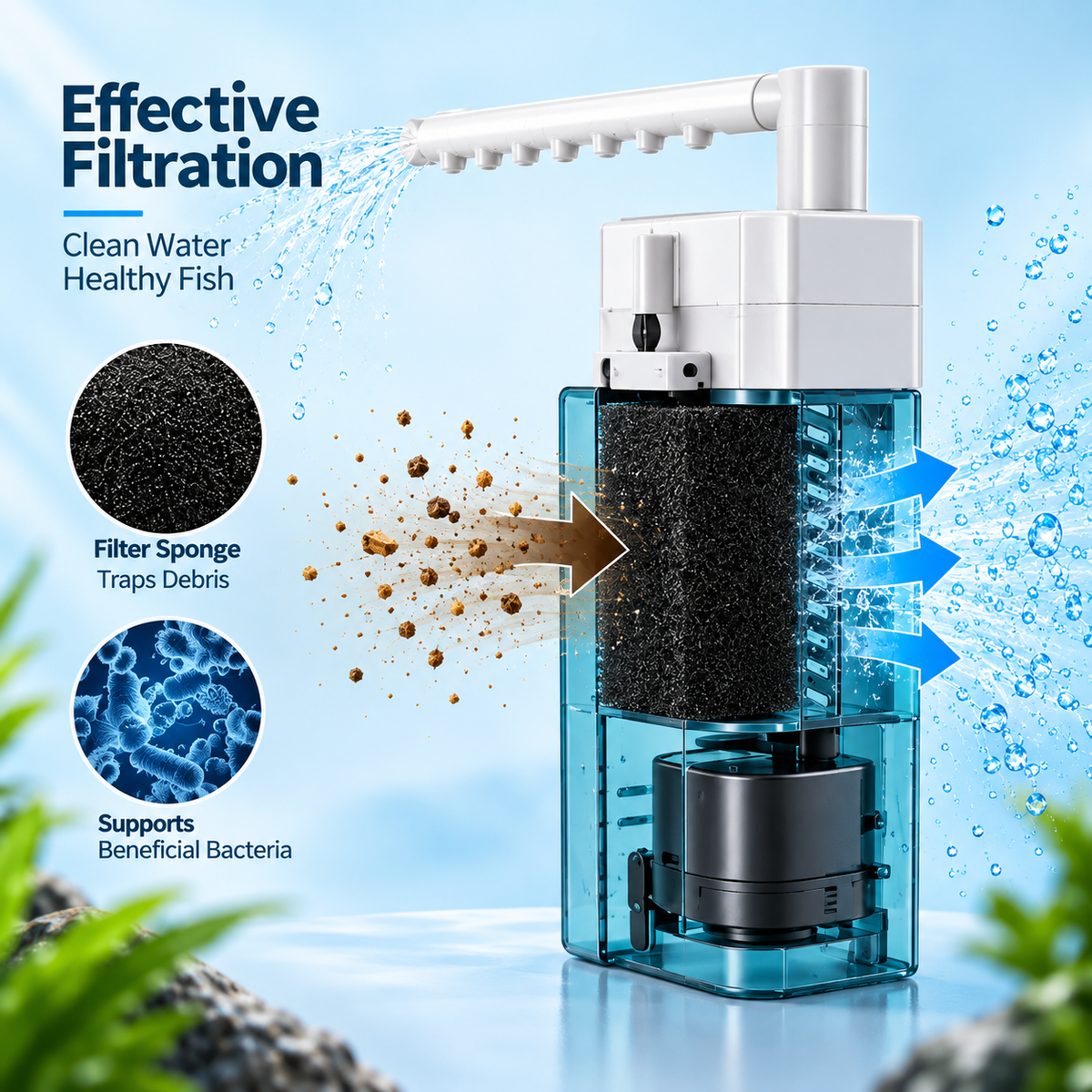 Liny aquarium mini internal filter