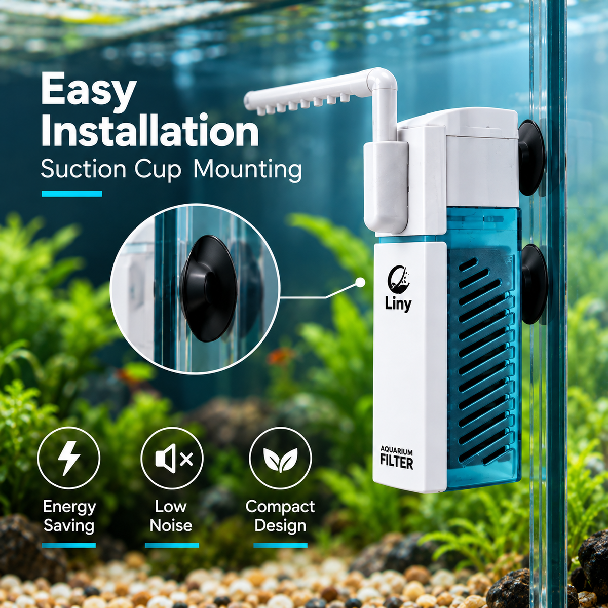 Liny aquarium mini internal filter
