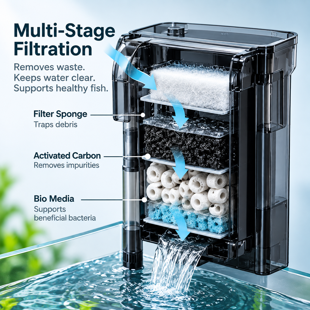 Jeneca Aquarium back hanging filter