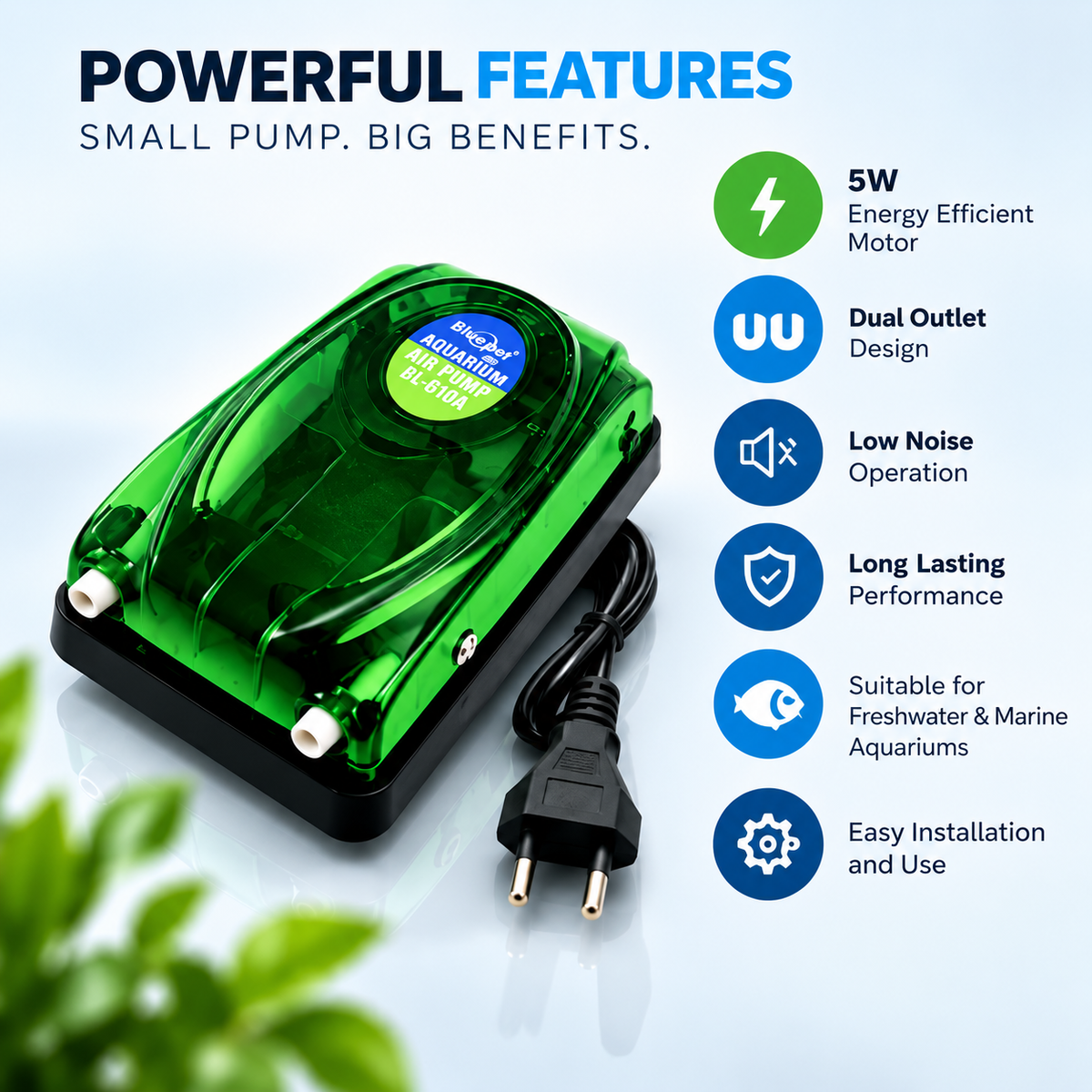 BL-610A AIRPUMP DUAL OUTPUT
