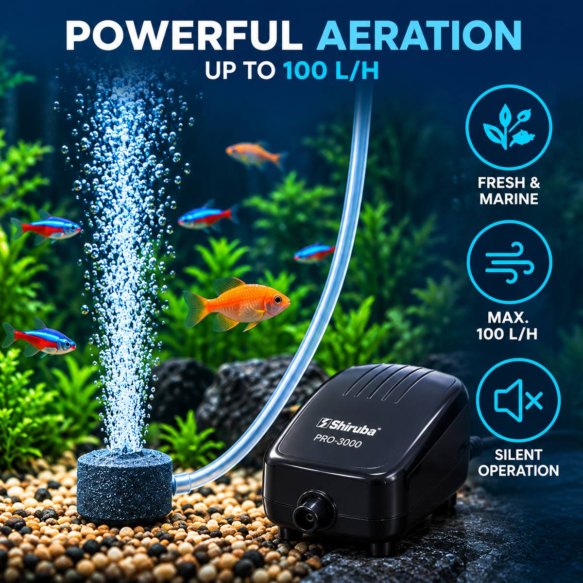 Shiruba Air Pump Pro-3000
