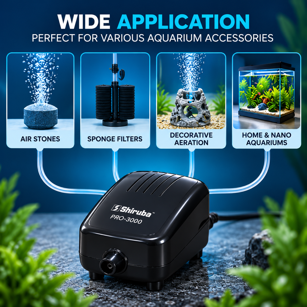 Shiruba Air Pump Pro-3000