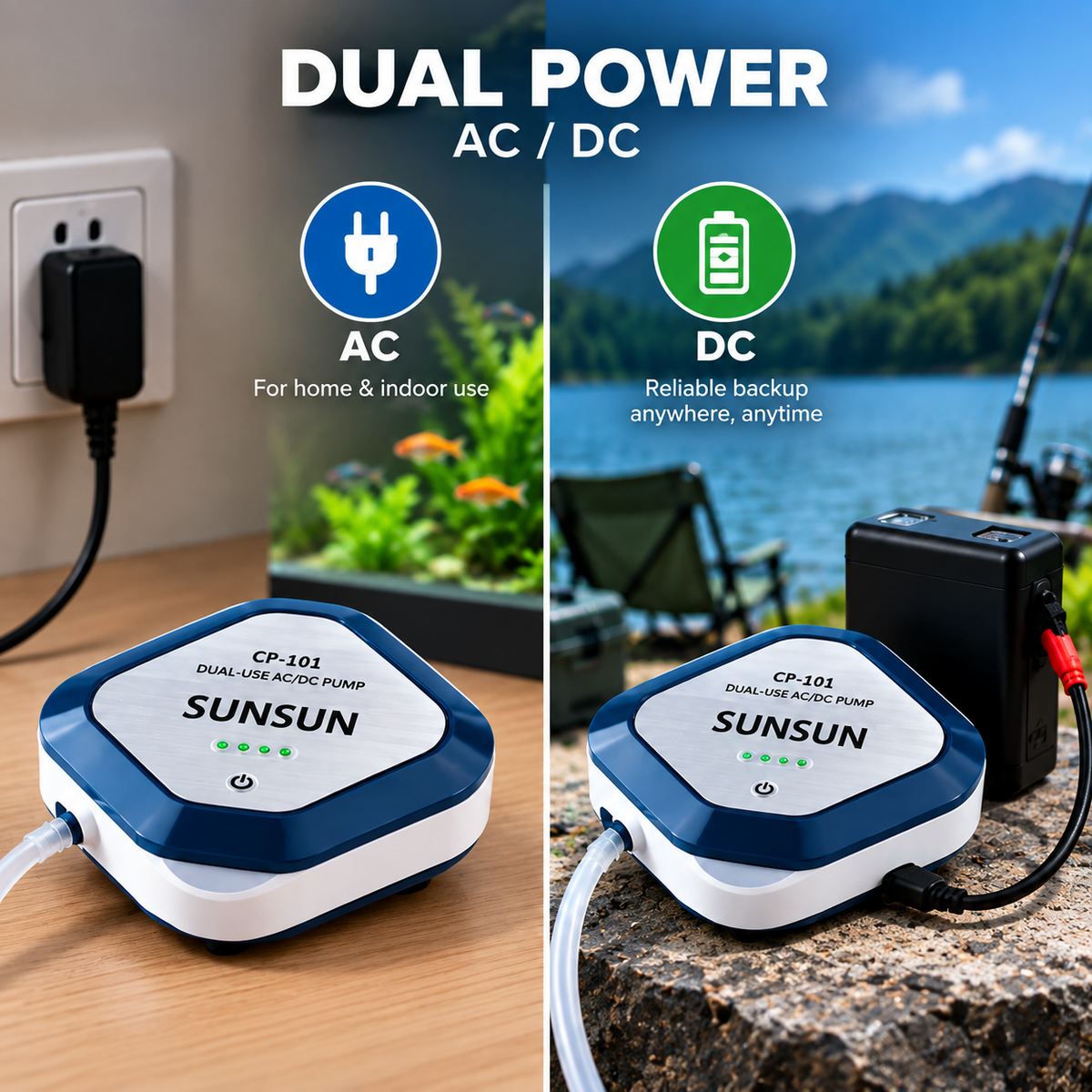 Sunsun CP-101 AC/DC Airpump