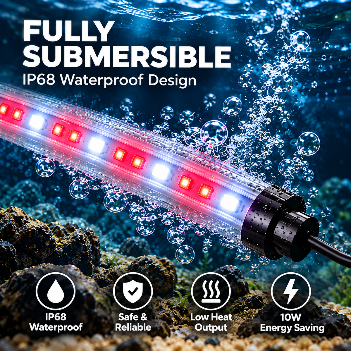 RSElectrical RS-J80 Aquarium Submersible Lamp