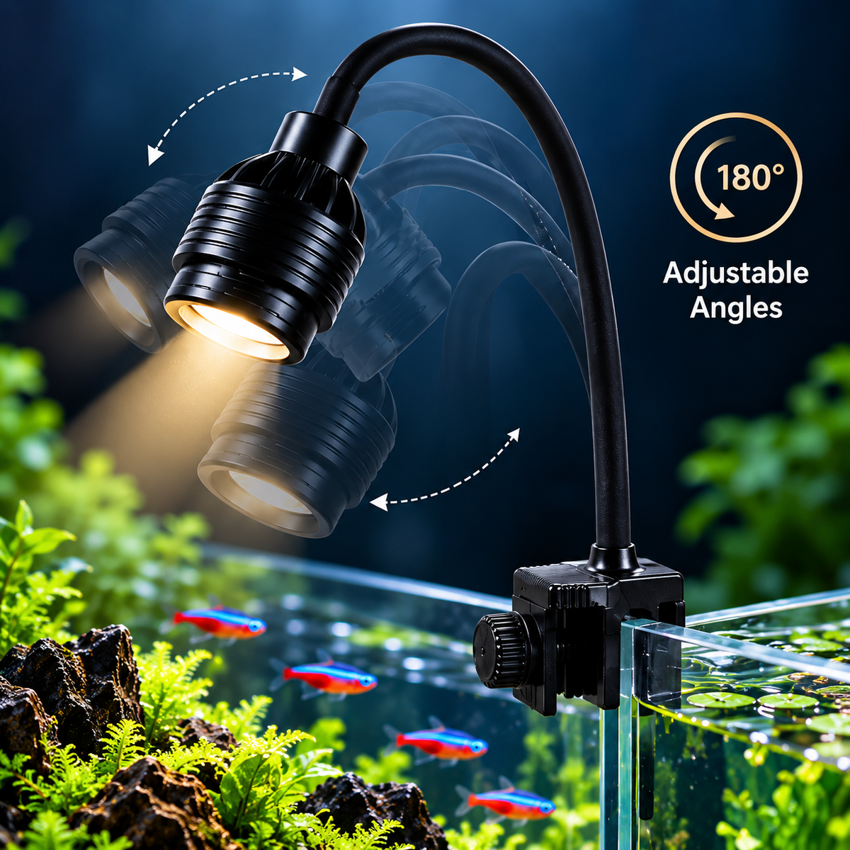 Deyao special adjustable spotlight for fish tank F-07