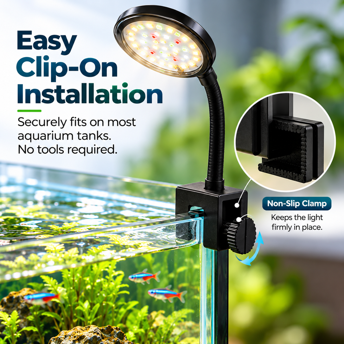 Redstar high quality aquarium hang on light