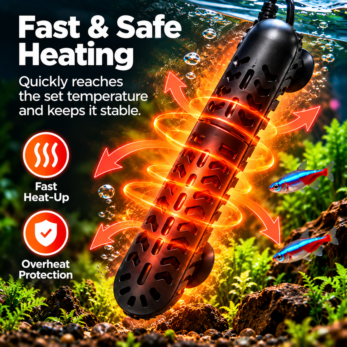RSElectrical RS-693 LED digital display quartz heater