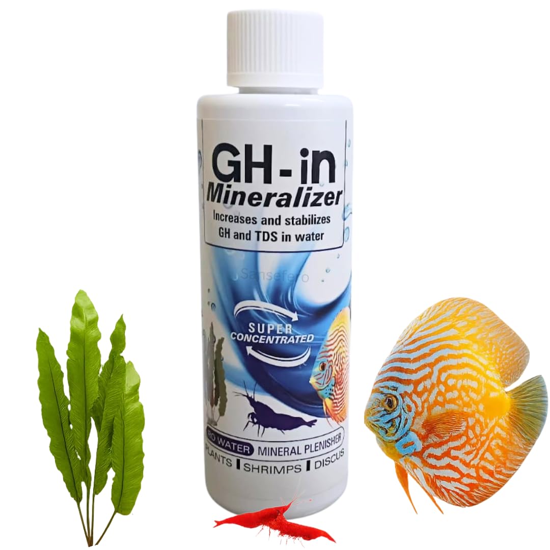 GH- in Mineralizer for Aquarium Fish Tank to Increases and Stabilizers GH and TDS in Ro Water Minerals Plenishers for Plants/Shrimps/Discus etc.(220 ML)