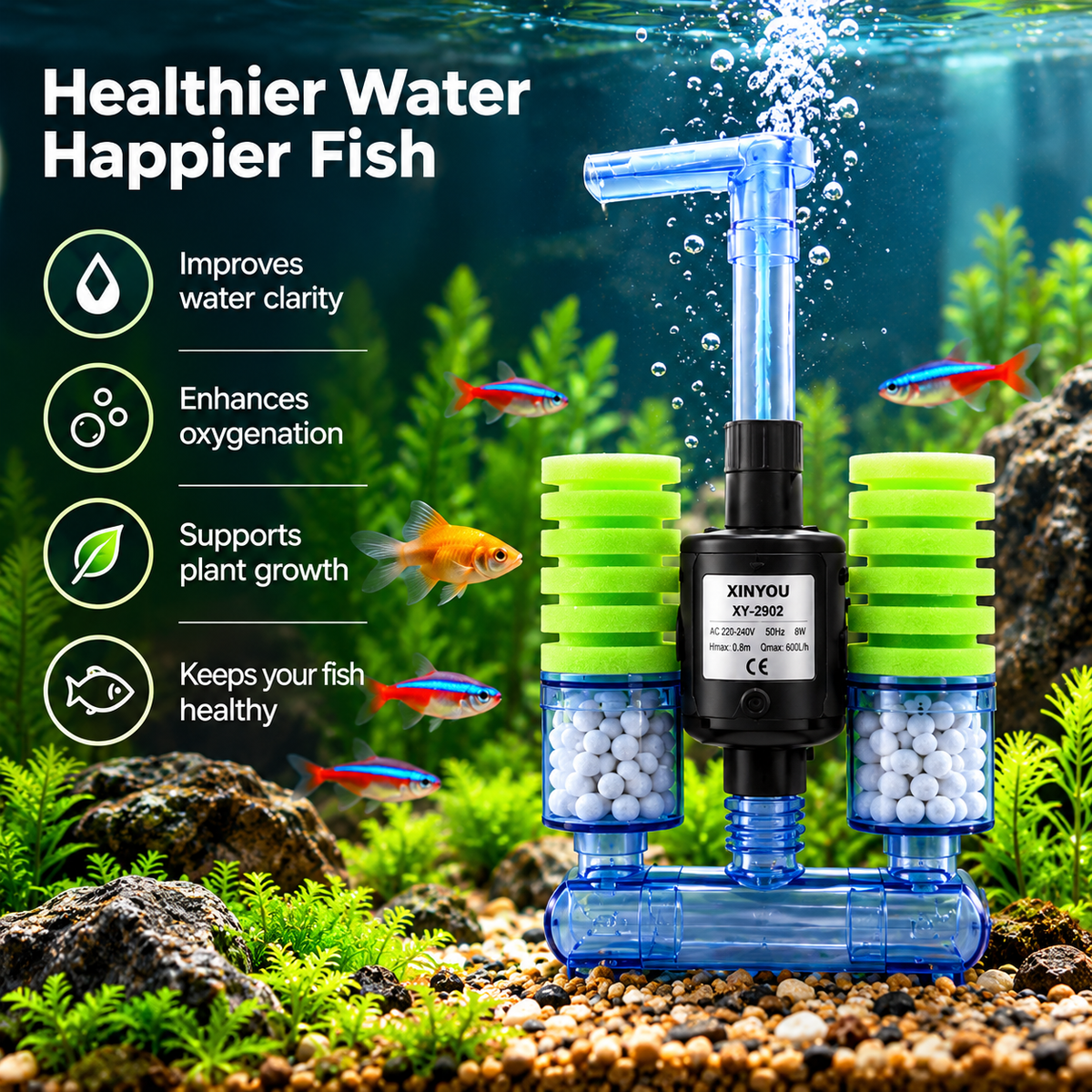 Xinyou aquarium pump filter XY-2902