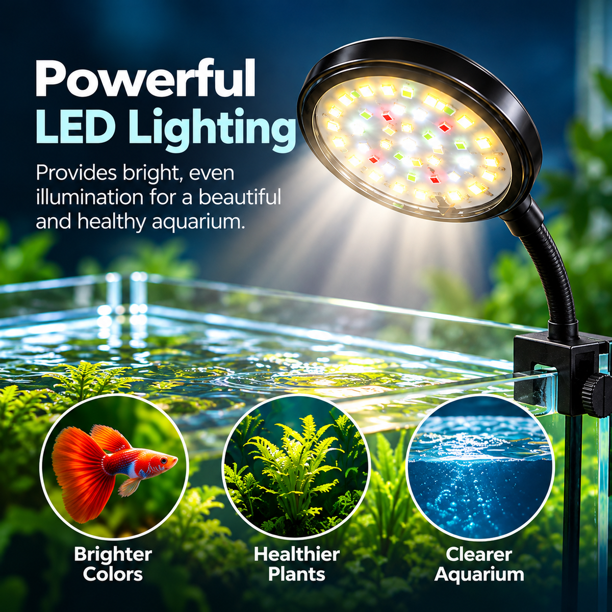 Redstar high quality aquarium hang on light