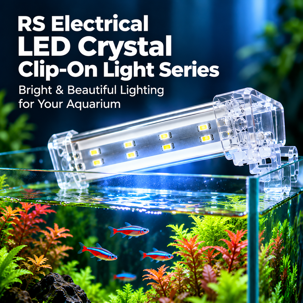 RSElectrical LED crystal clip on aquarium