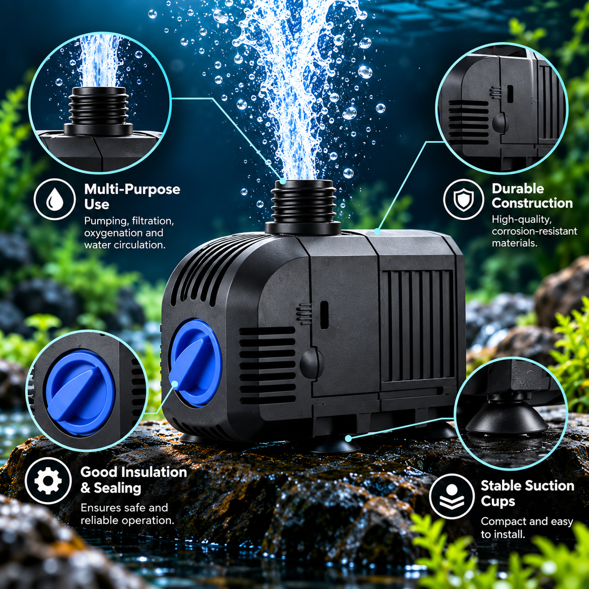 Sunsun Multifunction Submersible Pump HJ series