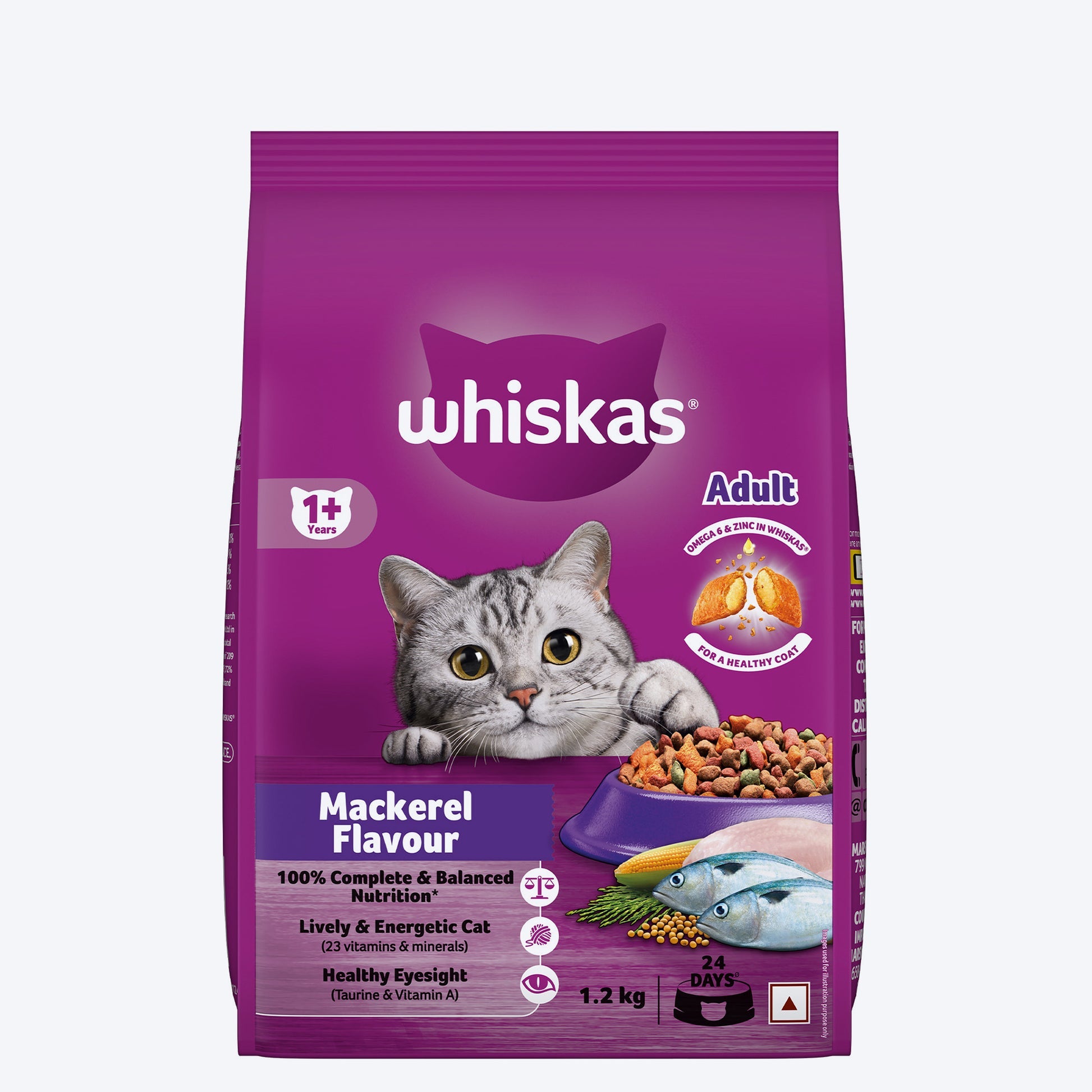 Whiskas adult ocean fish and mackerel flavour