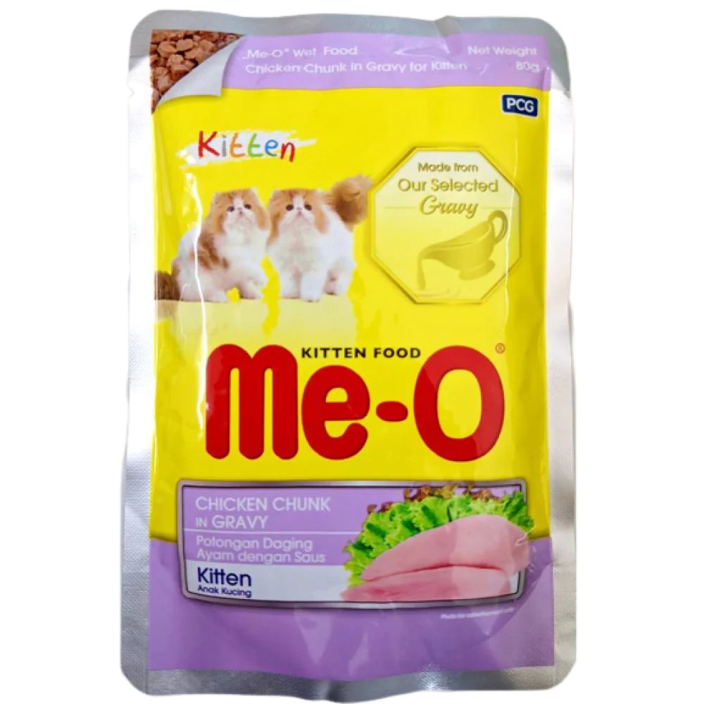 Me-O Chicken Chunk In Gravy For Kitten
