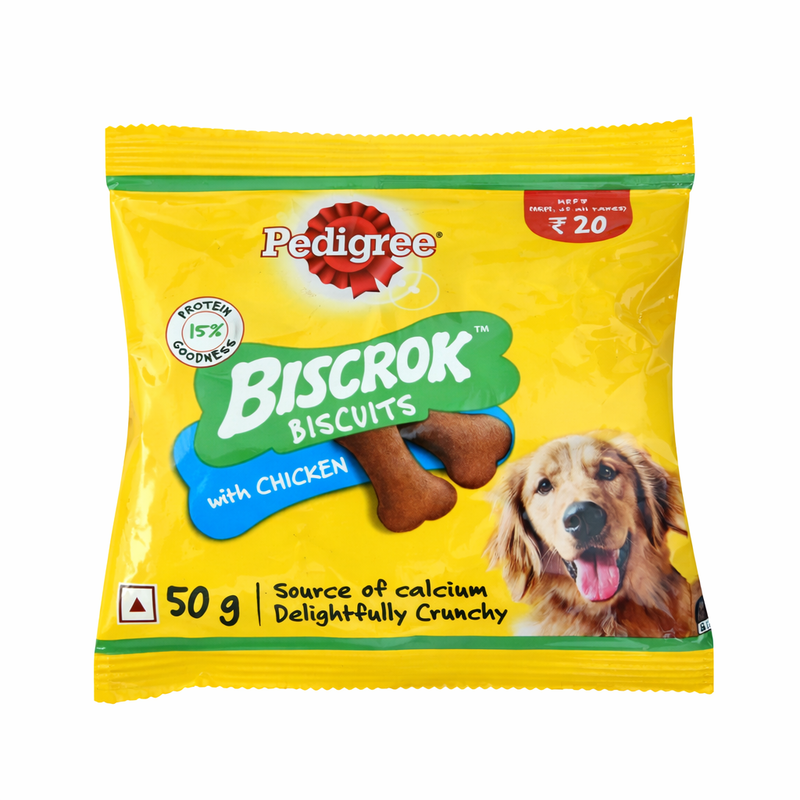 Pedigree Biscrok Biscuits For Dogs 50g