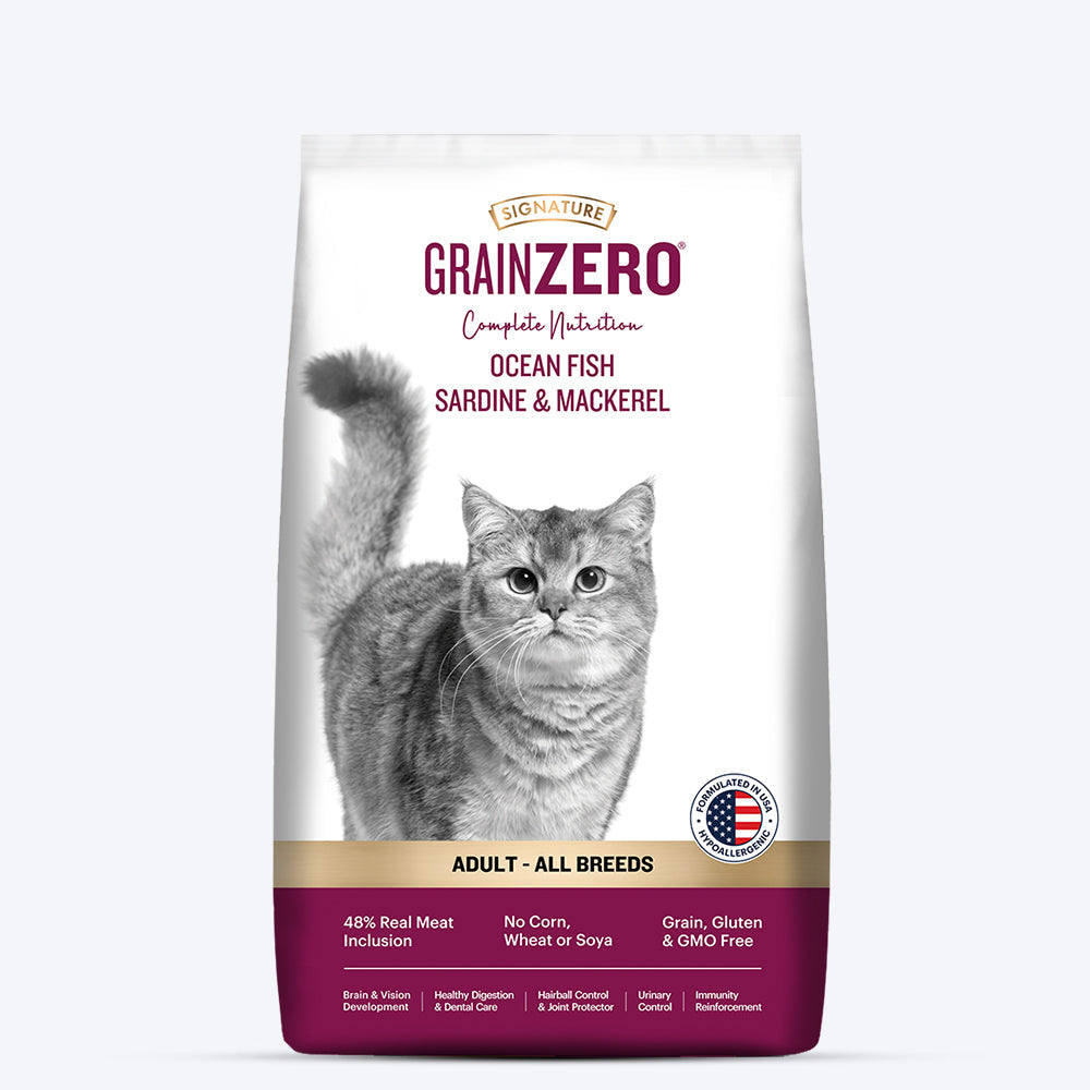 Signature Grainzero complete nutrition cat food