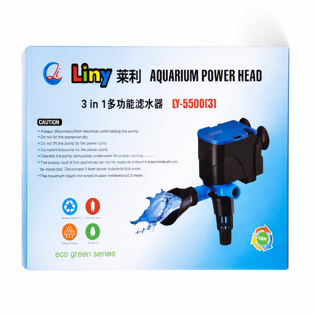 Liny 3 in 1 aquarium powerhead LY-5500(3)