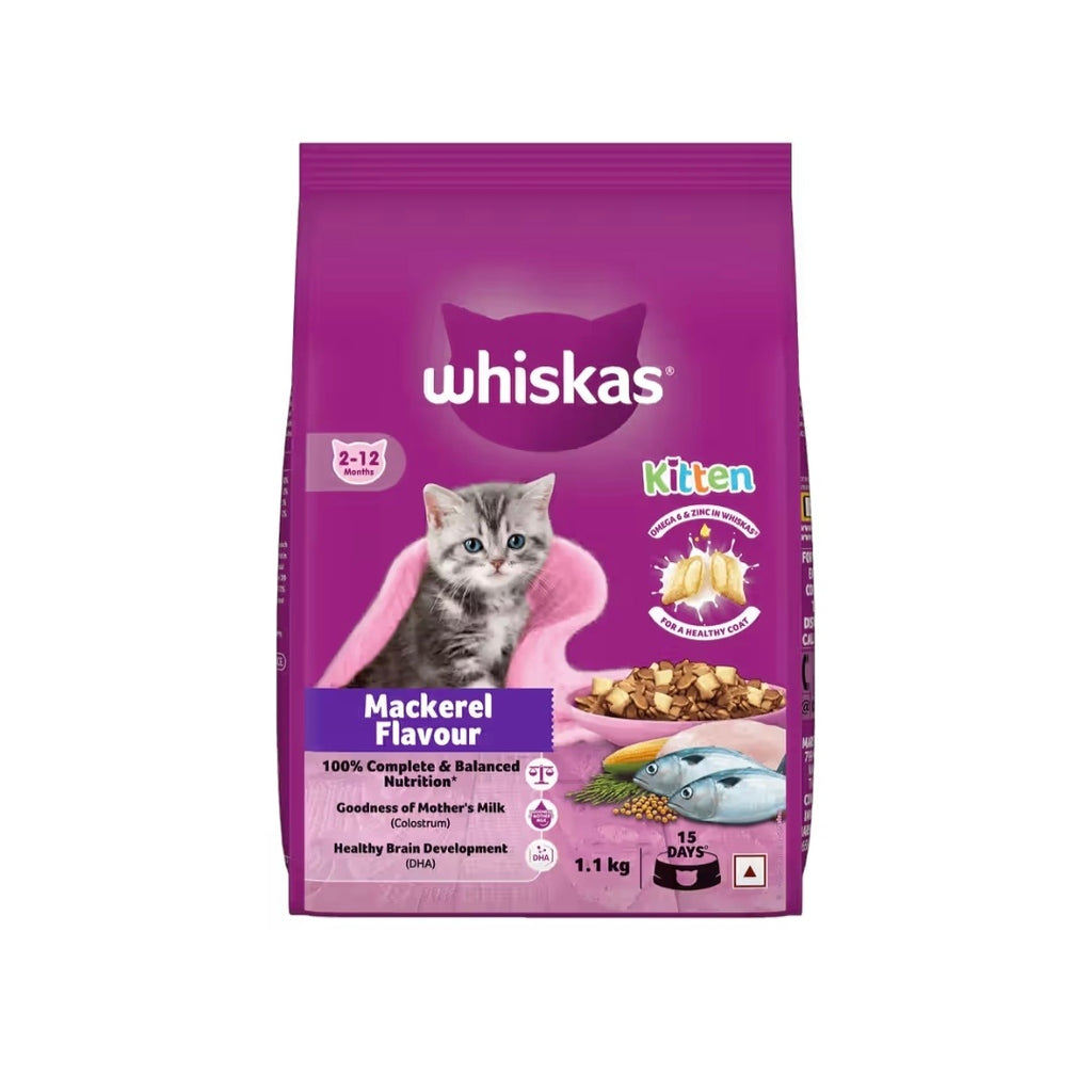 Whiskas Kitten ocean flavour and mackerel flavour