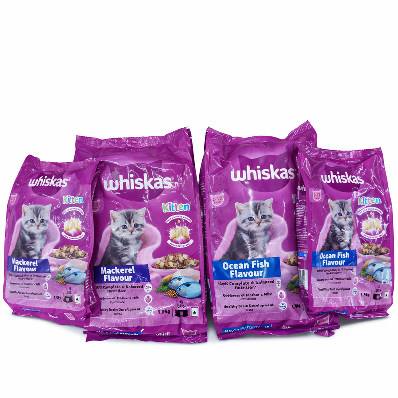 Whiskas Kitten ocean flavour and mackerel flavour
