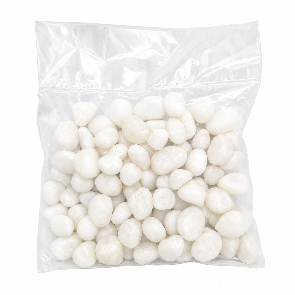 Polished White Pebble Small