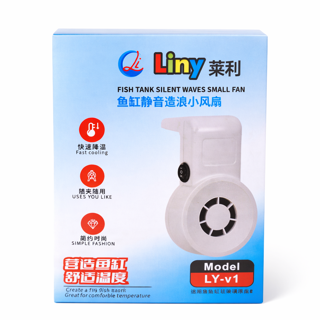 Liny fish tank silent waves small fan