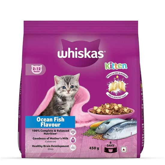 Whiskas Kitten ocean flavour and mackerel flavour