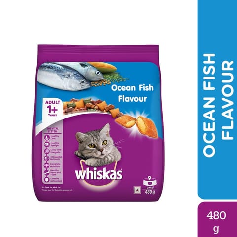 Whiskas adult ocean fish and mackerel flavour