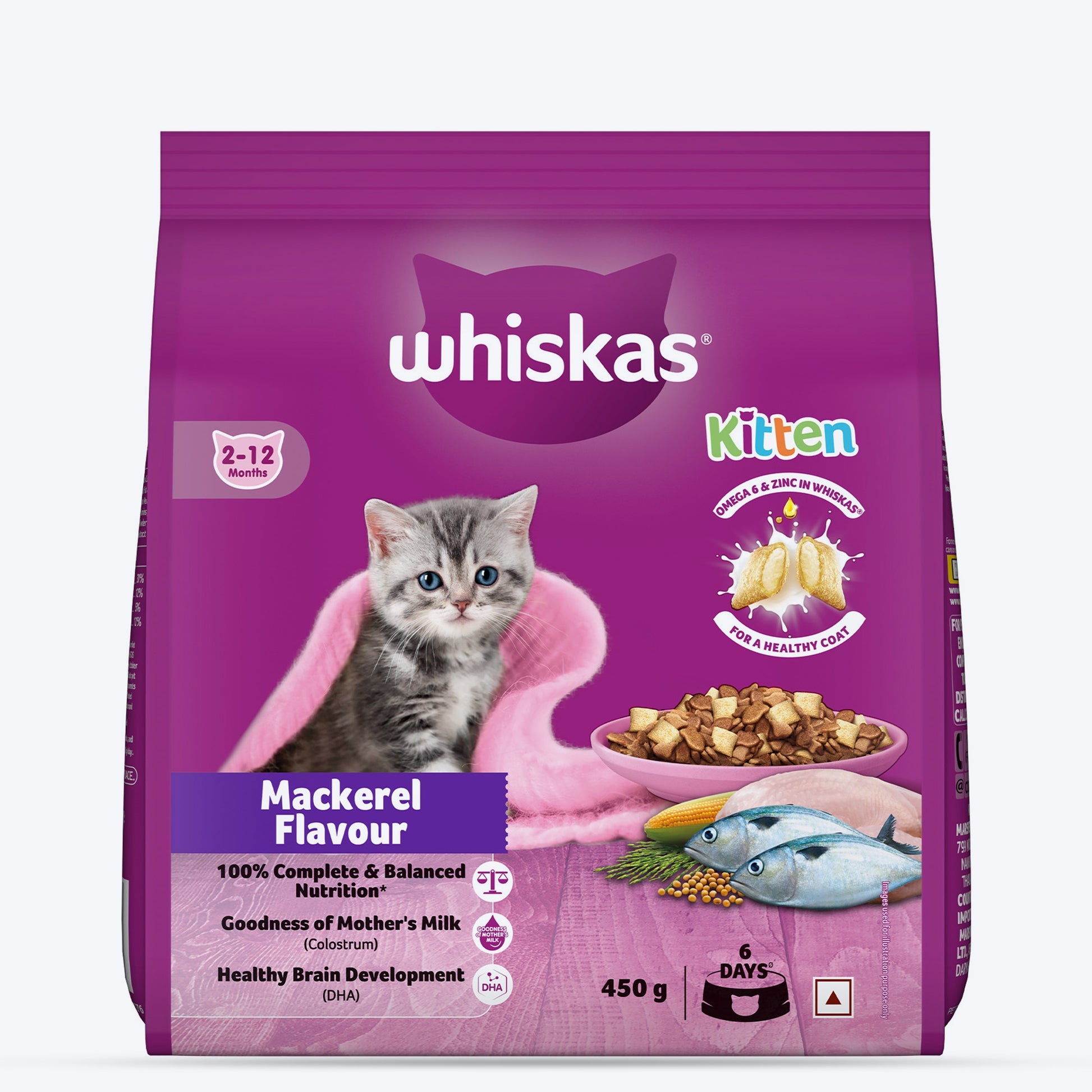 Whiskas Kitten ocean flavour and mackerel flavour