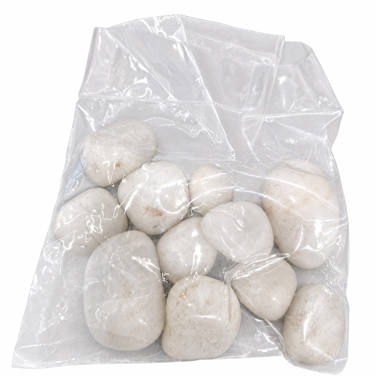 Polished White Pebbles Large